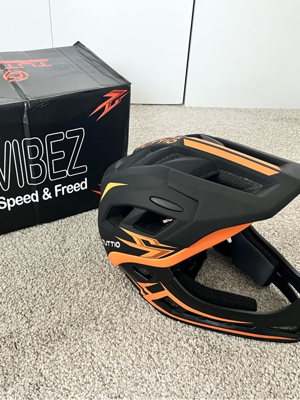 Tuttio Dirt Bike Full Face Helmet(Size: 52–56 Cm)